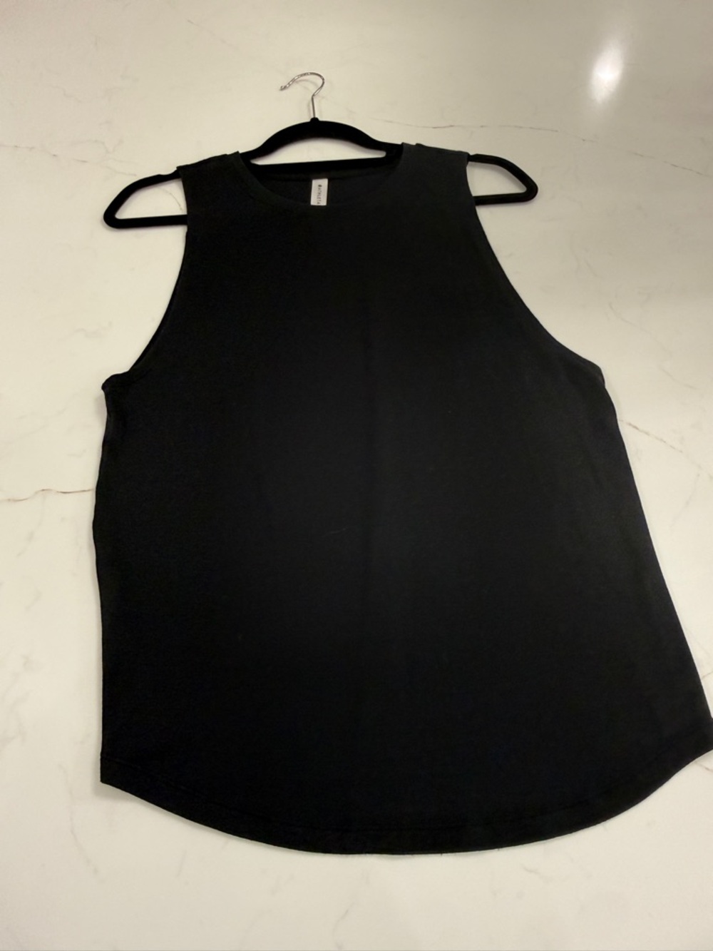 Athleta Black Muscle Tank - Women's Sleeveless Performance Top